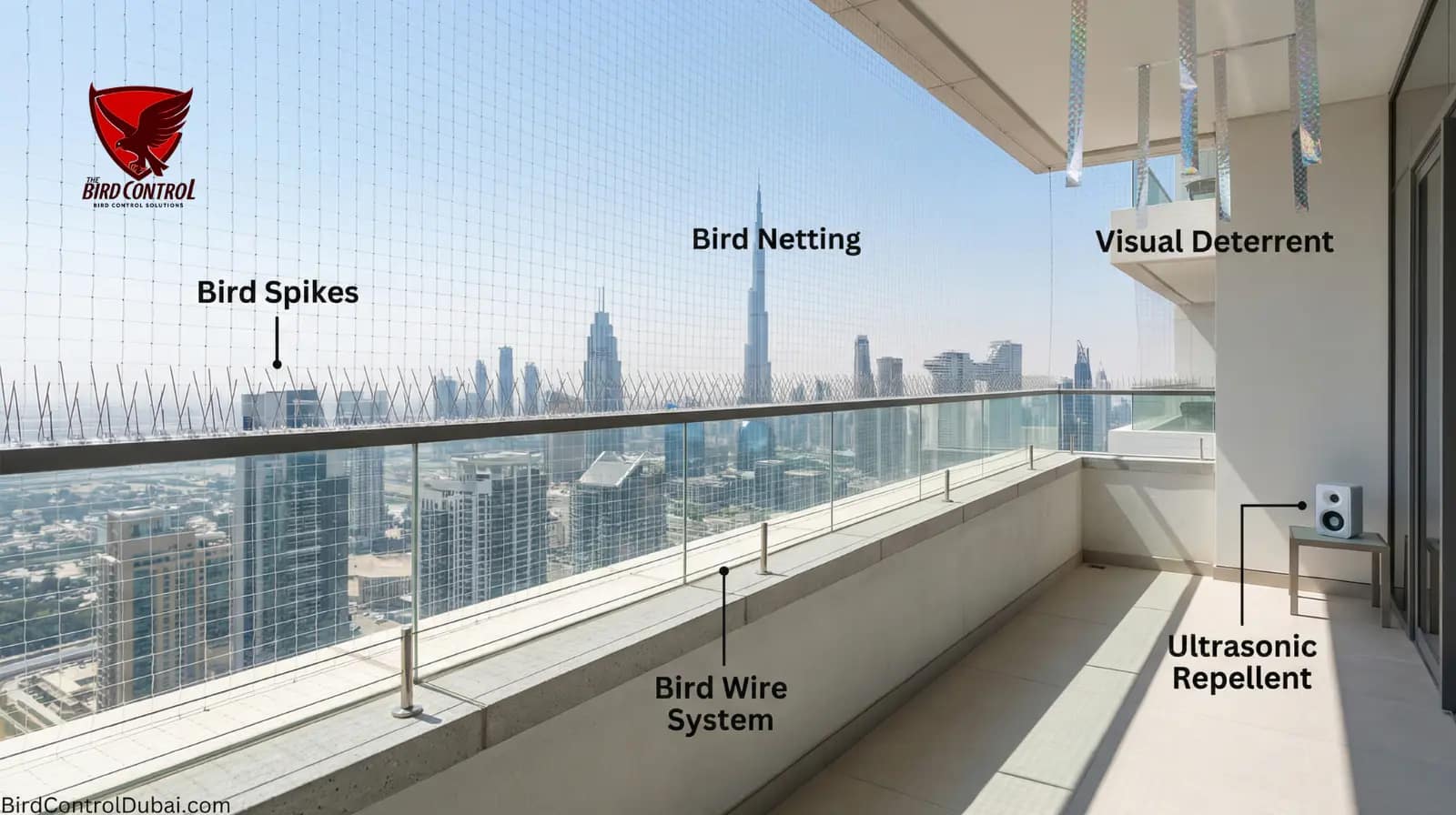 You are currently viewing How to Get Rid of Birds on  Balcony: Effective Solutions for Dubai Homes
